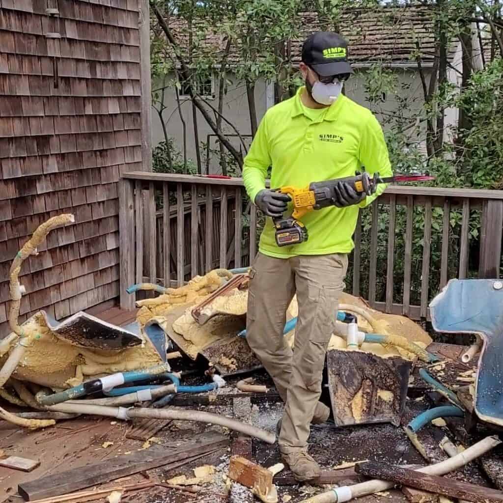 Hot tub and Spa demolition